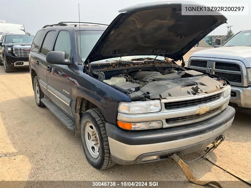 2002 Chevrolet Tahoe K1500 VIN: 1GNEK13Z92R200297 Lot: 30046738