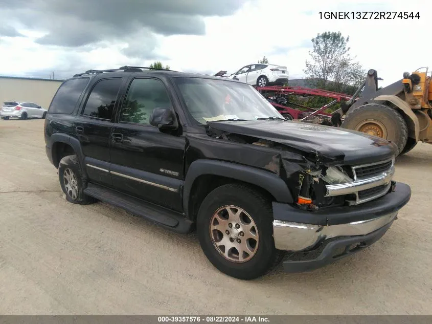 2002 Chevrolet Tahoe Lt VIN: 1GNEK13Z72R274544 Lot: 39357576