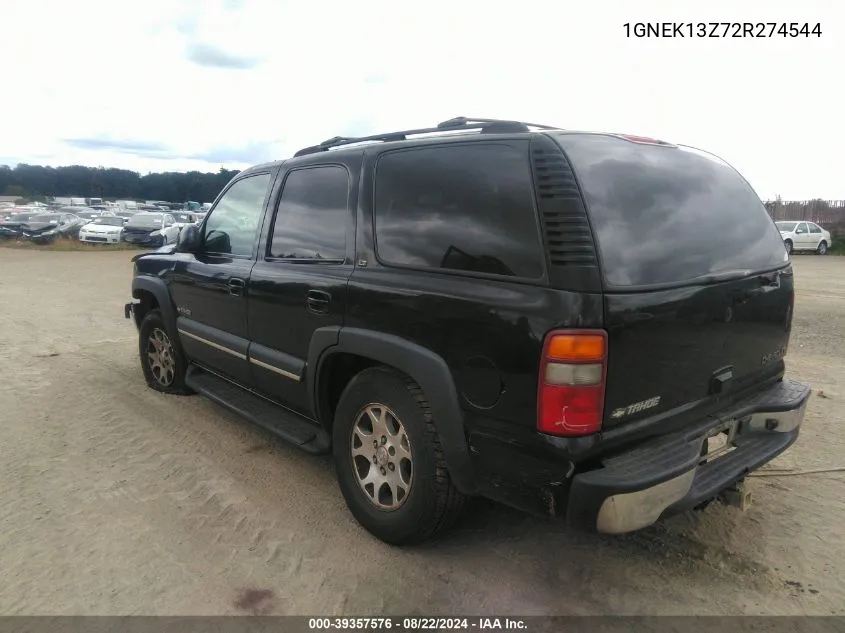 2002 Chevrolet Tahoe Lt VIN: 1GNEK13Z72R274544 Lot: 39357576