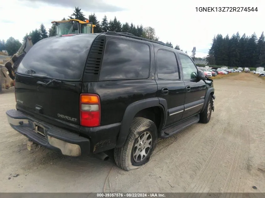 2002 Chevrolet Tahoe Lt VIN: 1GNEK13Z72R274544 Lot: 39357576