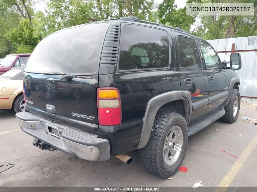 2002 Chevrolet Tahoe Ls VIN: 1GNEC13T42R329167 Lot: 39764617