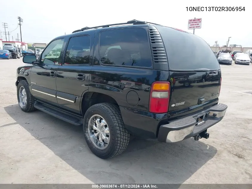 1GNEC13T02R306954 2002 Chevrolet Tahoe Lt