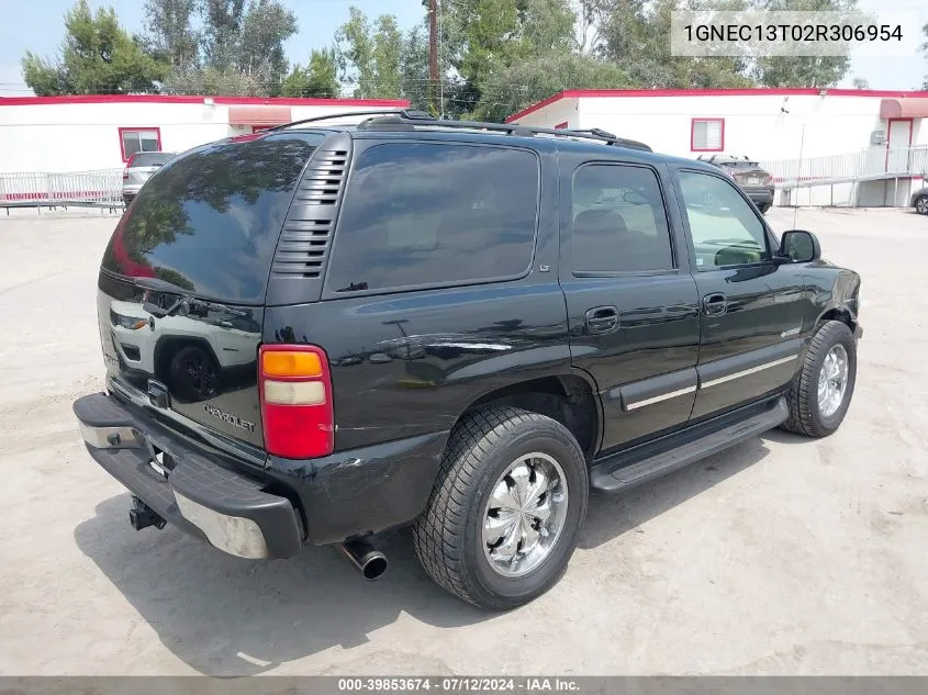 2002 Chevrolet Tahoe Lt VIN: 1GNEC13T02R306954 Lot: 39853674