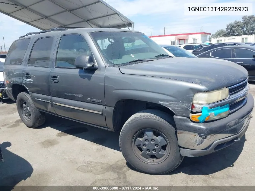 2002 Chevrolet Tahoe Ls VIN: 1GNEC13T42R225973 Lot: 39885000