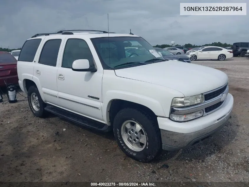 2002 Chevrolet Tahoe Lt VIN: 1GNEK13Z62R287964 Lot: 40023275