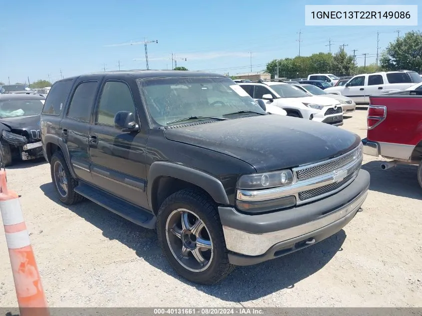 2002 Chevrolet Tahoe C1500 VIN: 1GNEC13T22R149086 Lot: 40131661