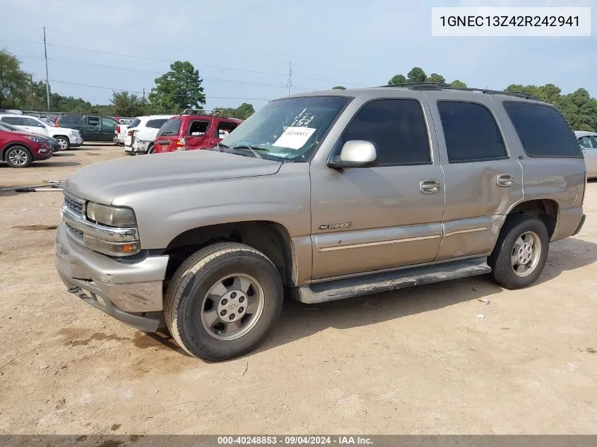 2002 Chevrolet Tahoe Lt VIN: 1GNEC13Z42R242941 Lot: 40248853