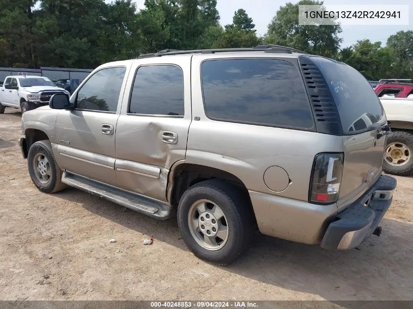 2002 Chevrolet Tahoe Lt VIN: 1GNEC13Z42R242941 Lot: 40248853