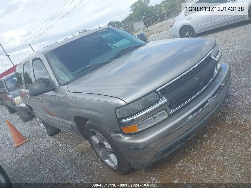 2002 Chevrolet Tahoe Lt VIN: 1GNEK13Z12J143138 Lot: 40317116