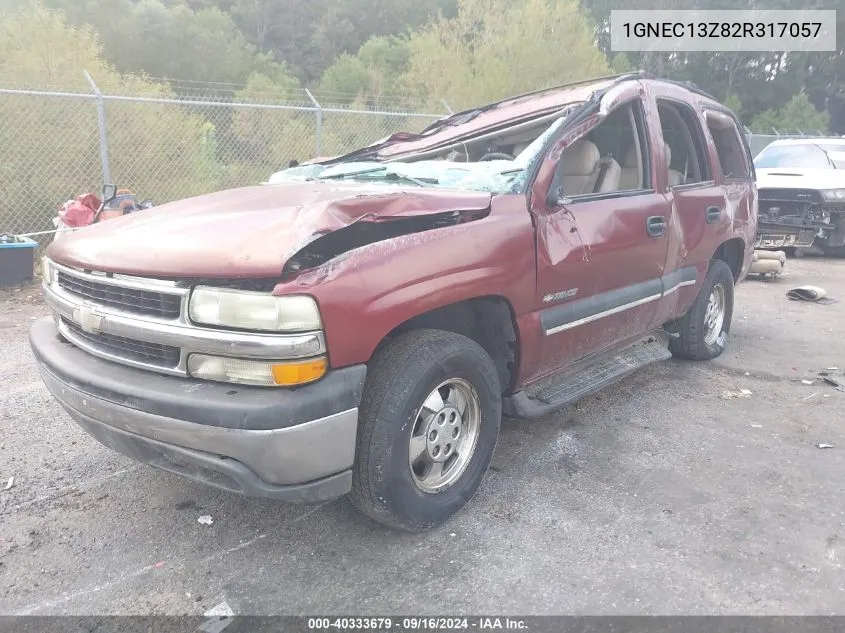 2002 Chevrolet Tahoe Ls VIN: 1GNEC13Z82R317057 Lot: 40333679