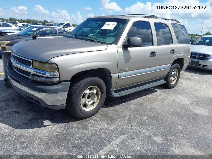 2002 Chevrolet Tahoe Ls VIN: 1GNEC13Z32R152132 Lot: 40347363