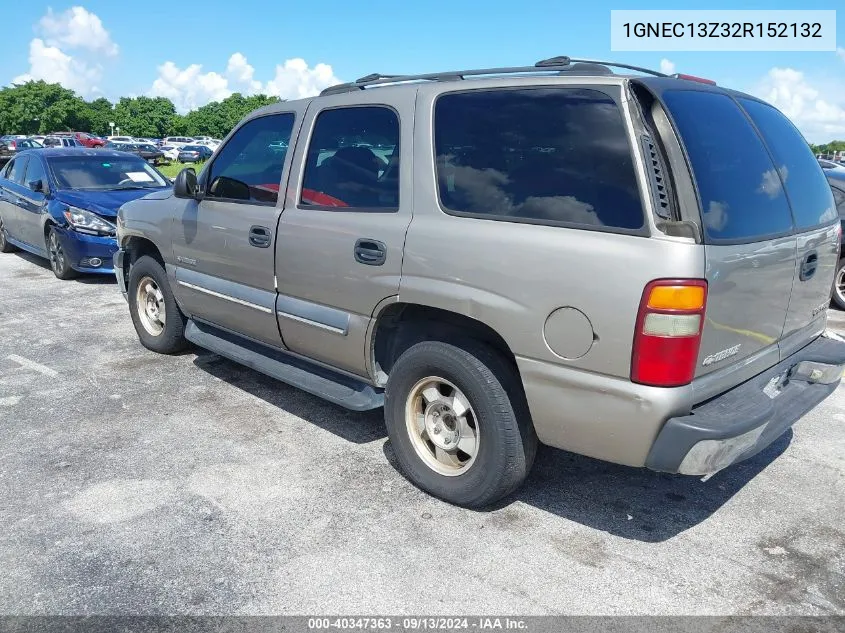 2002 Chevrolet Tahoe Ls VIN: 1GNEC13Z32R152132 Lot: 40347363