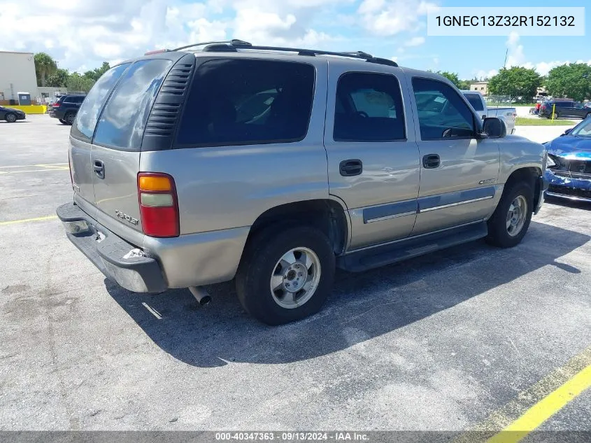 2002 Chevrolet Tahoe Ls VIN: 1GNEC13Z32R152132 Lot: 40347363