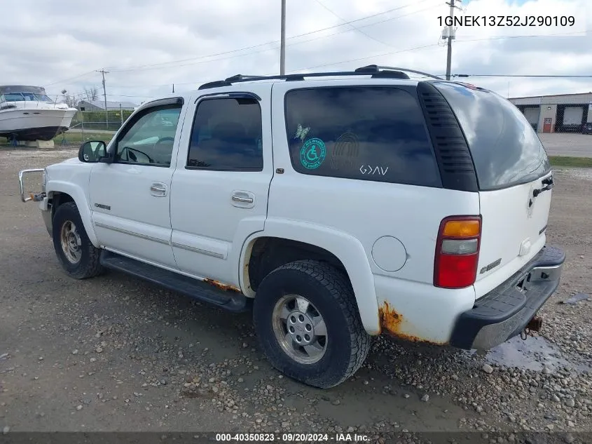 2002 Chevrolet Tahoe Lt VIN: 1GNEK13Z52J290109 Lot: 40350823