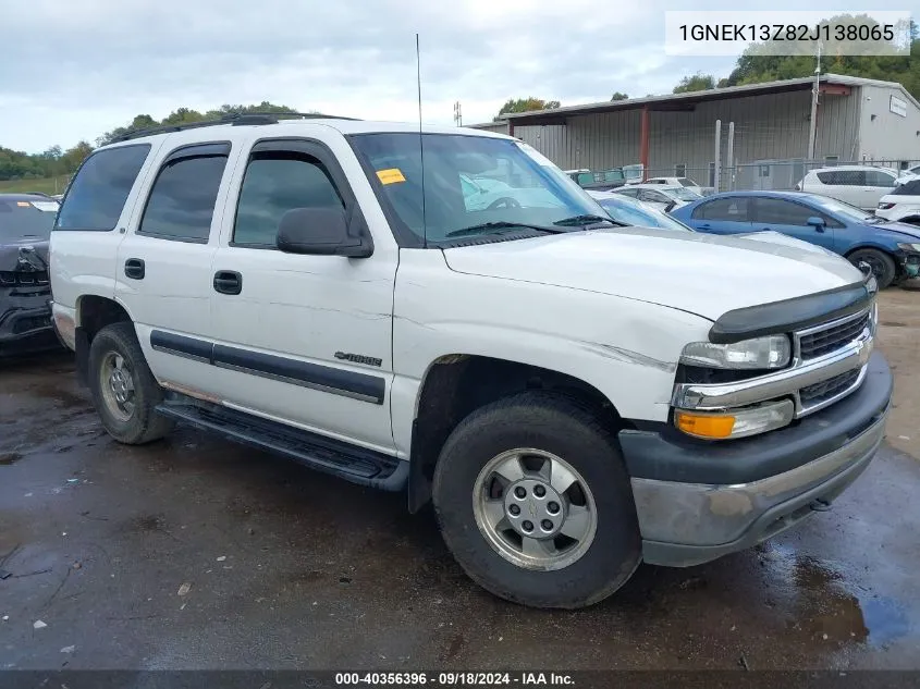 2002 Chevrolet Tahoe Ls VIN: 1GNEK13Z82J138065 Lot: 40356396