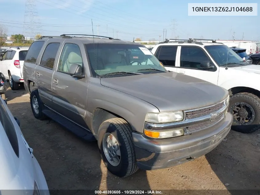 2002 Chevrolet Tahoe Lt VIN: 1GNEK13Z62J104688 Lot: 40393605