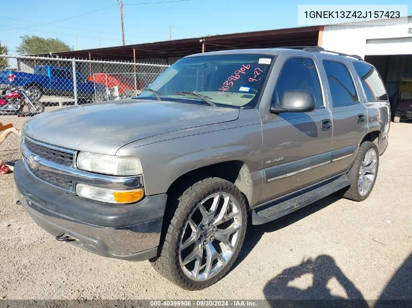 2002 Chevrolet Tahoe Ls VIN: 1GNEK13Z42J157423 Lot: 40396906