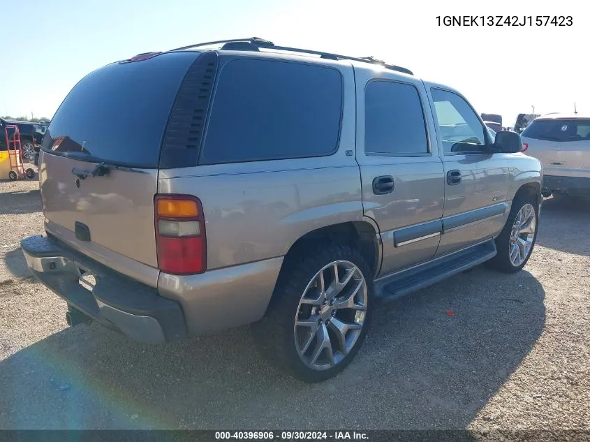 2002 Chevrolet Tahoe Ls VIN: 1GNEK13Z42J157423 Lot: 40396906