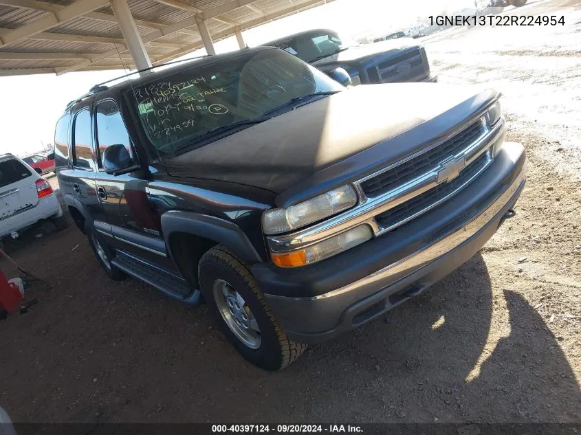 2002 Chevrolet Tahoe Lt VIN: 1GNEK13T22R224954 Lot: 40397124