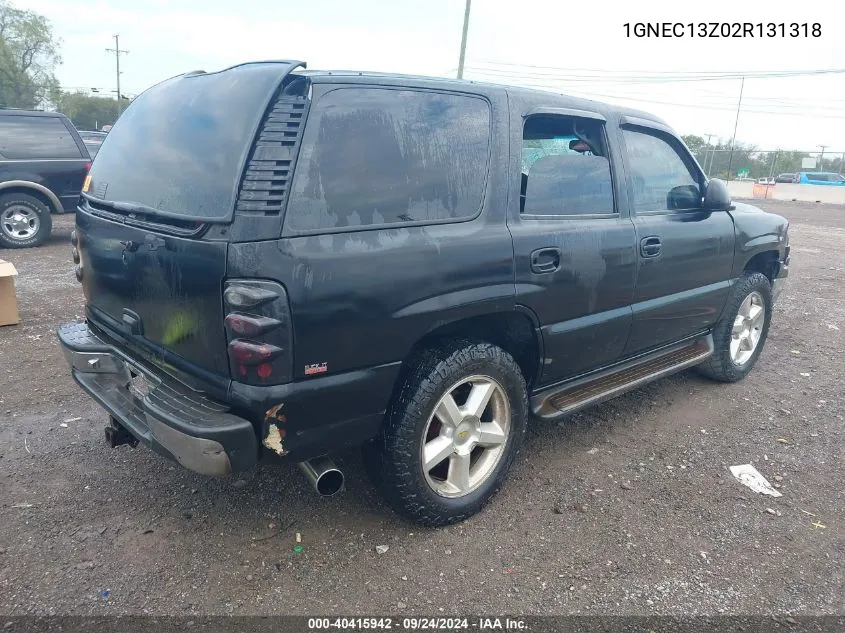 2002 Chevrolet Tahoe Ls VIN: 1GNEC13Z02R131318 Lot: 40415942