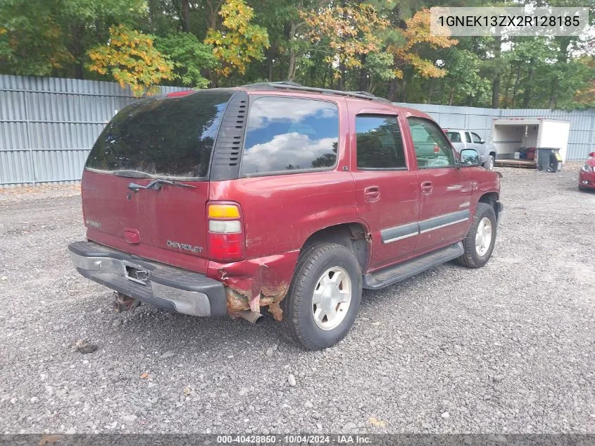 2002 Chevrolet Tahoe Ls VIN: 1GNEK13ZX2R128185 Lot: 40428850