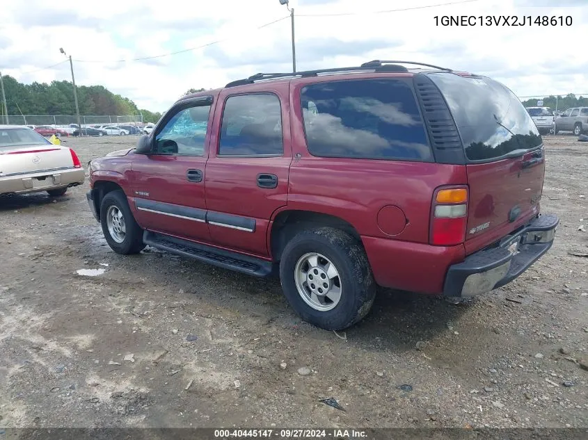 1GNEC13VX2J148610 2002 Chevrolet Tahoe Ls