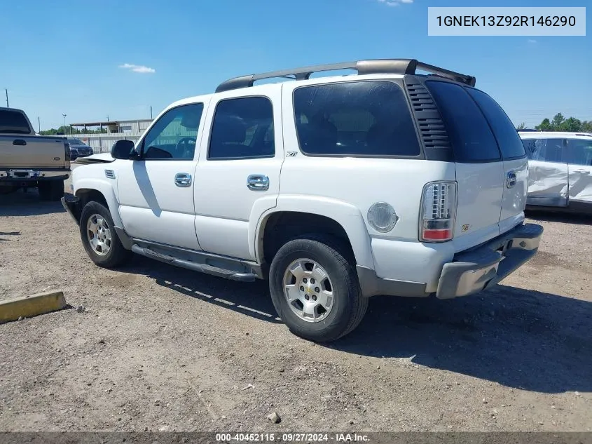 2002 Chevrolet Tahoe Z71 VIN: 1GNEK13Z92R146290 Lot: 40452115