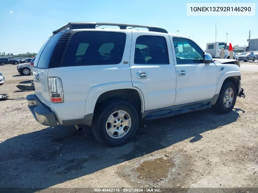 2002 Chevrolet Tahoe Z71 VIN: 1GNEK13Z92R146290 Lot: 40452115