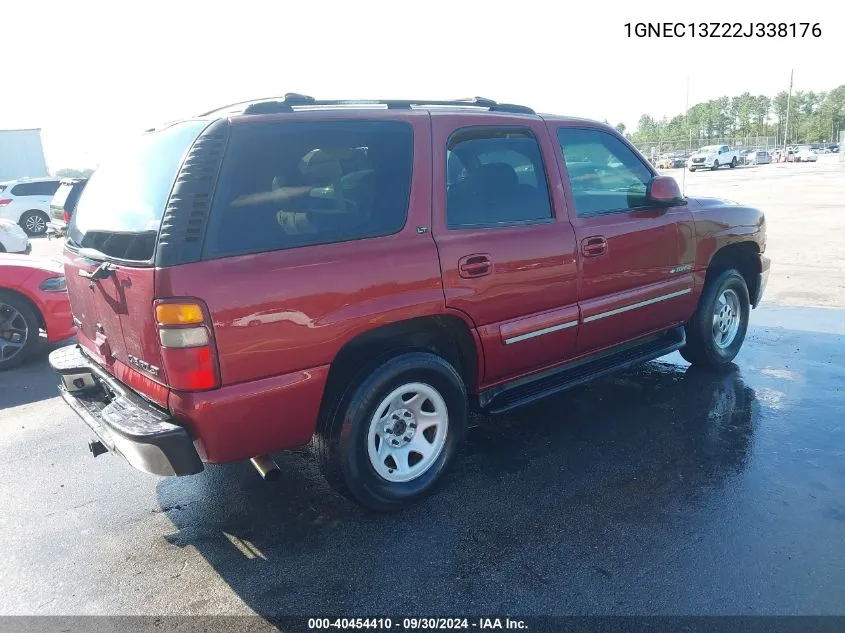 2002 Chevrolet Tahoe Lt VIN: 1GNEC13Z22J338176 Lot: 40454410