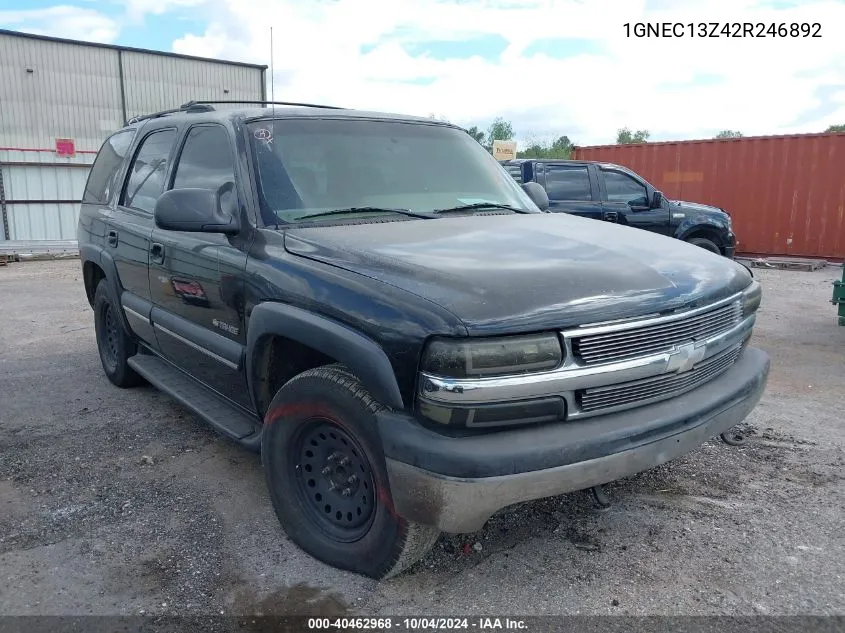 2002 Chevrolet Tahoe Ls VIN: 1GNEC13Z42R246892 Lot: 40462968