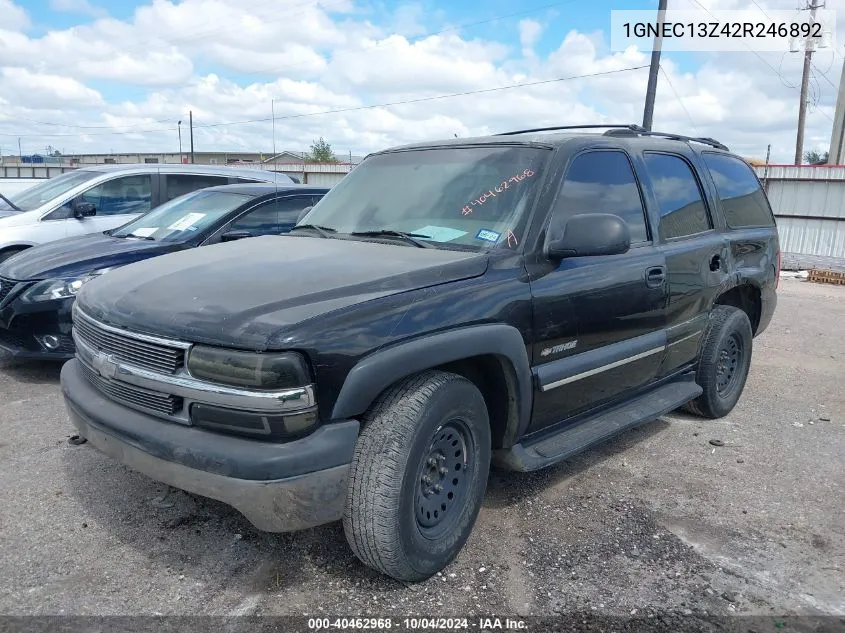 2002 Chevrolet Tahoe Ls VIN: 1GNEC13Z42R246892 Lot: 40462968