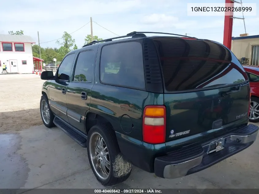 2002 Chevrolet Tahoe Ls VIN: 1GNEC13Z02R268999 Lot: 40465642