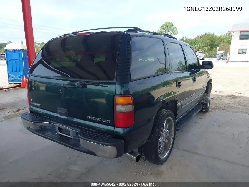 2002 Chevrolet Tahoe Ls VIN: 1GNEC13Z02R268999 Lot: 40465642