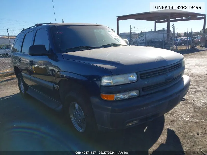 1GNEK13T82R319499 2002 Chevrolet Tahoe Ls