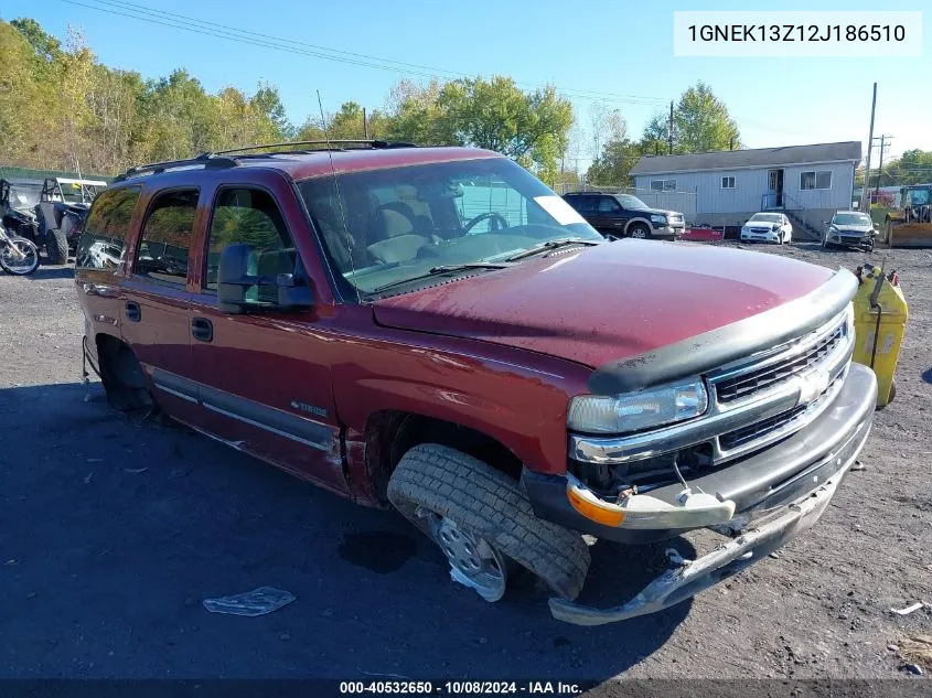 2002 Chevrolet Tahoe Ls VIN: 1GNEK13Z12J186510 Lot: 40532650