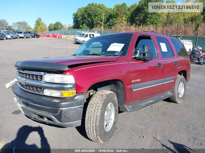 2002 Chevrolet Tahoe Ls VIN: 1GNEK13Z12J186510 Lot: 40532650