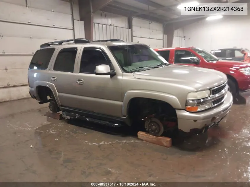 2002 Chevrolet Tahoe Z71 VIN: 1GNEK13ZX2R214368 Lot: 40537517