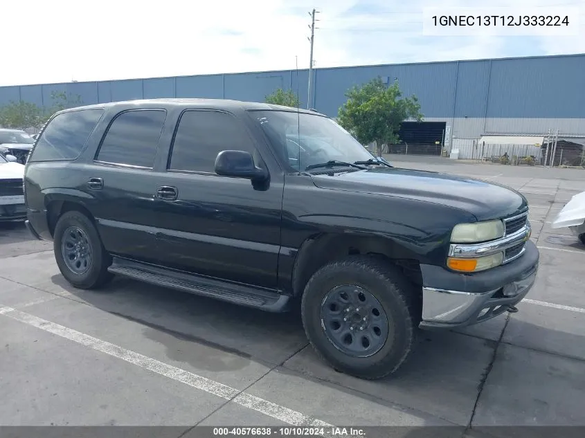 2002 Chevrolet Tahoe Lt VIN: 1GNEC13T12J333224 Lot: 40576638