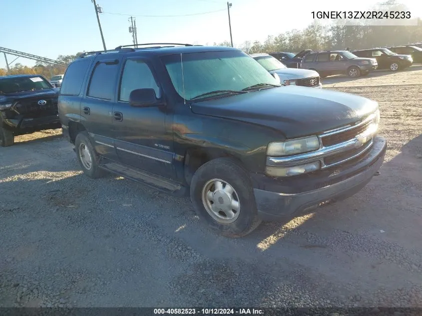 2002 Chevrolet Tahoe K1500 VIN: 1GNEK13ZX2R245233 Lot: 40582523