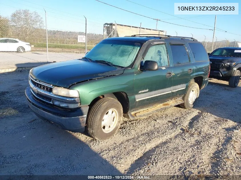 2002 Chevrolet Tahoe K1500 VIN: 1GNEK13ZX2R245233 Lot: 40582523