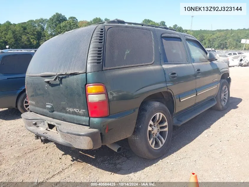 2002 Chevrolet Tahoe Lt VIN: 1GNEK13Z92J323144 Lot: 40584425