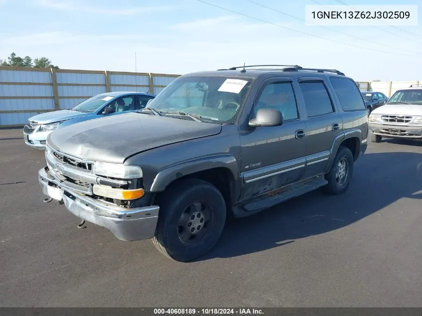 2002 Chevrolet Tahoe Lt VIN: 1GNEK13Z62J302509 Lot: 40608189