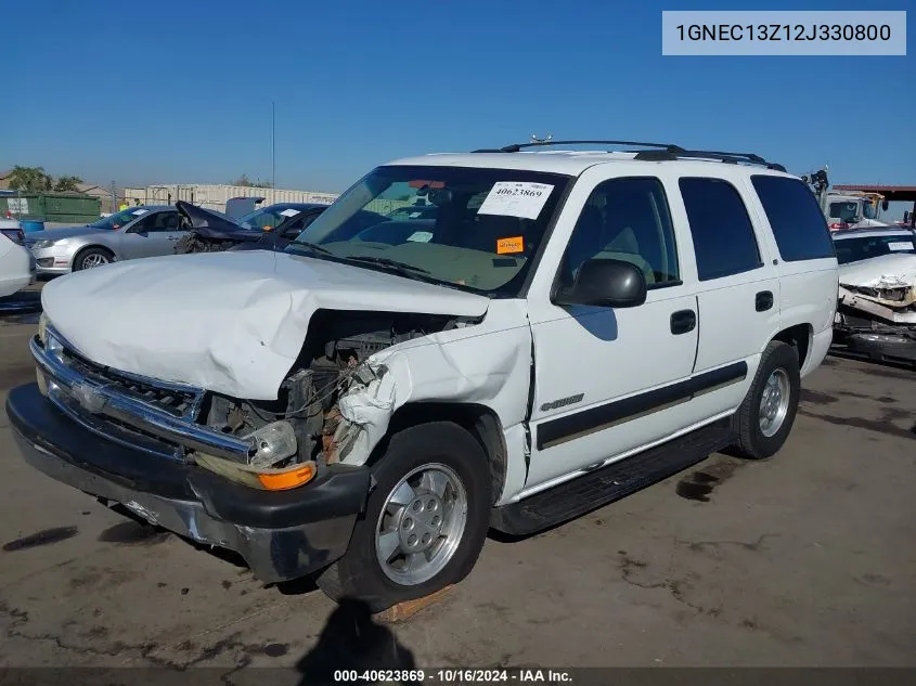 2002 Chevrolet Tahoe Ls VIN: 1GNEC13Z12J330800 Lot: 40623869