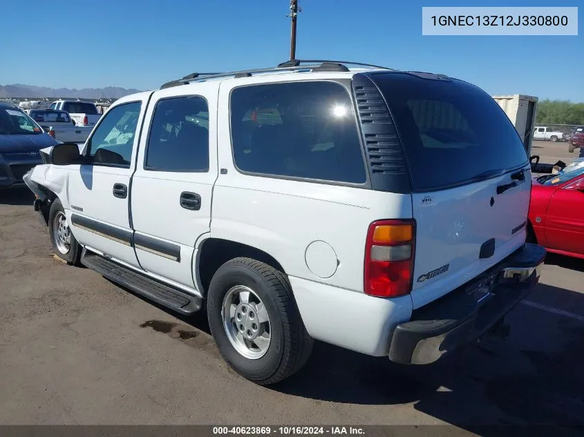 2002 Chevrolet Tahoe Ls VIN: 1GNEC13Z12J330800 Lot: 40623869