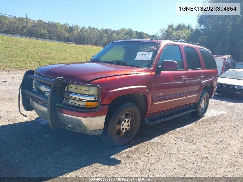 2002 Chevrolet Tahoe Lt VIN: 1GNEK13Z92R304854 Lot: 40638079