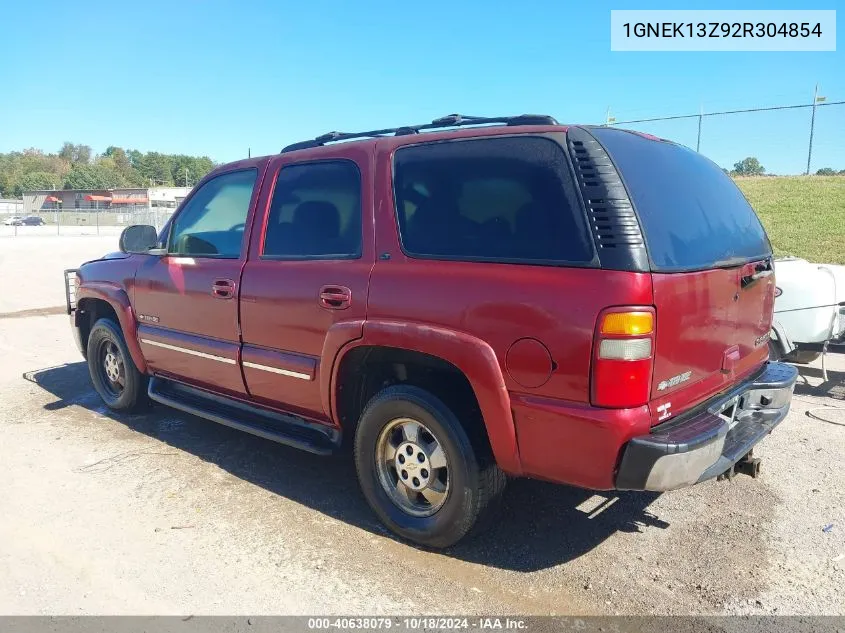 2002 Chevrolet Tahoe Lt VIN: 1GNEK13Z92R304854 Lot: 40638079