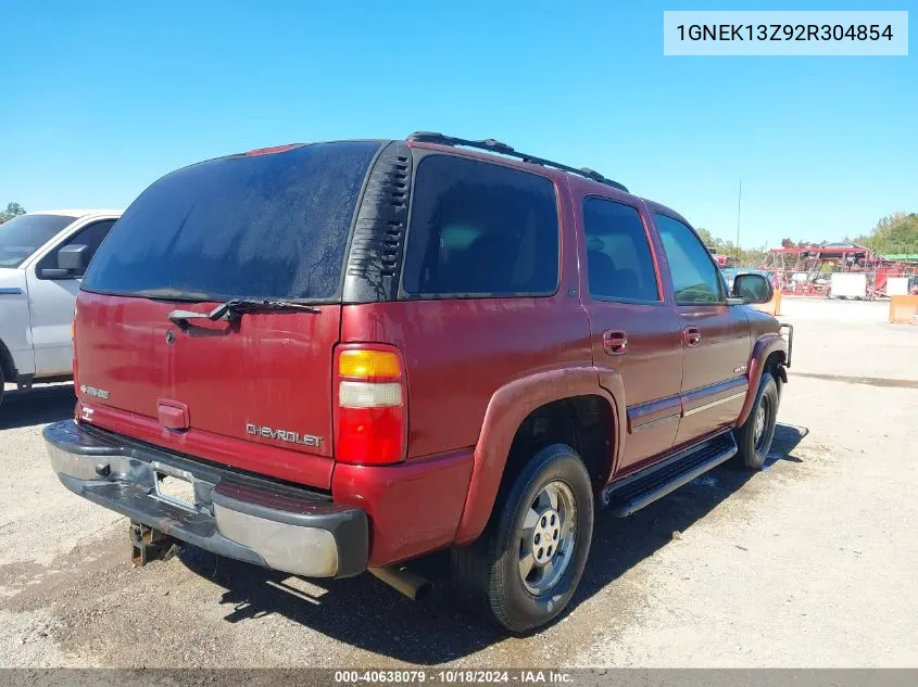 2002 Chevrolet Tahoe Lt VIN: 1GNEK13Z92R304854 Lot: 40638079