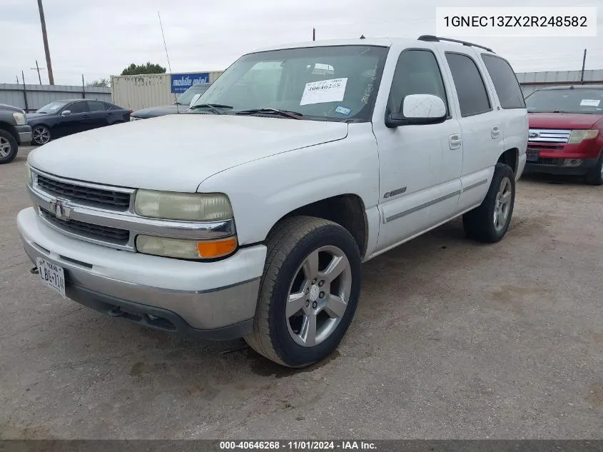 2002 Chevrolet Tahoe Lt VIN: 1GNEC13ZX2R248582 Lot: 40646268