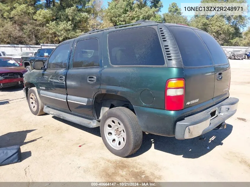 2002 Chevrolet Tahoe Ls VIN: 1GNEC13ZX2R248971 Lot: 40664147