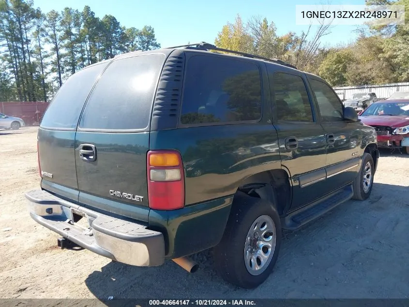 2002 Chevrolet Tahoe Ls VIN: 1GNEC13ZX2R248971 Lot: 40664147